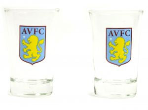 Aston Villa Shot Glasses 2pk